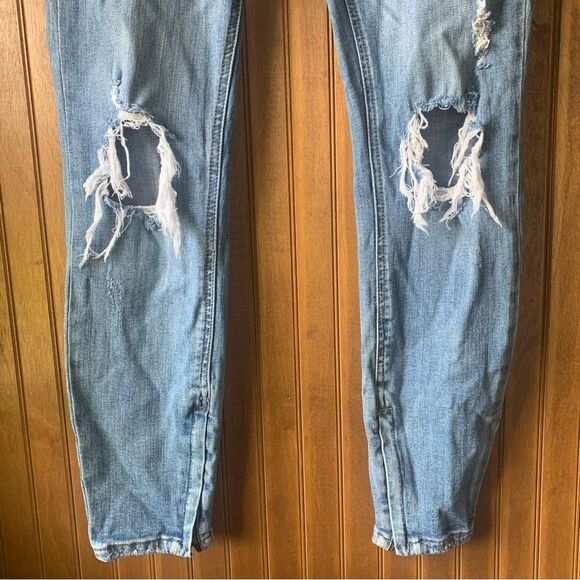Pistola Distressed Skinny Ankle Zipper Jeans - Women Size 27 - Picture 4 of 11